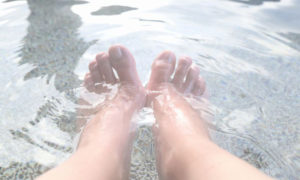 ぬかびらの足湯